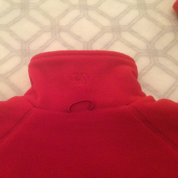 Women’s full zip red polar fleece thick jacket,size M - Picture 4 of 7